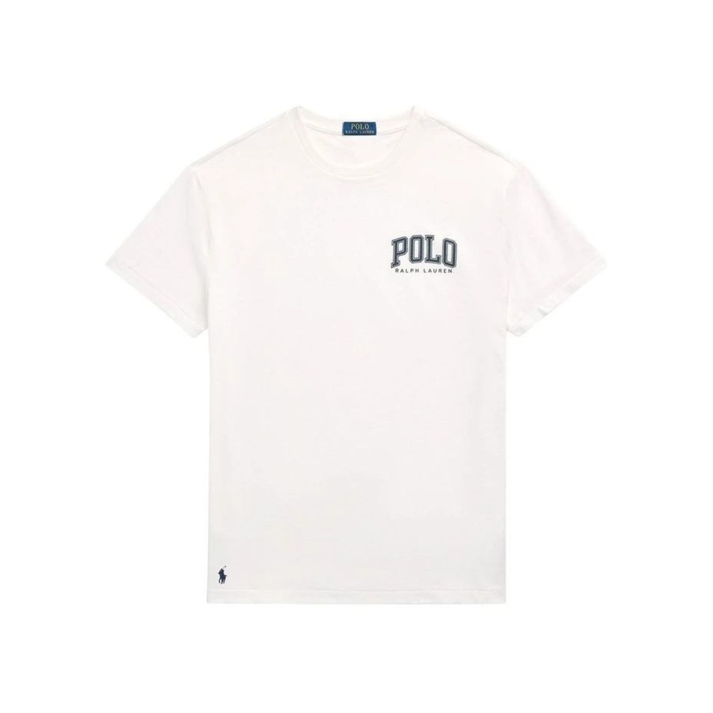 Polo Ralph Lauren Mens Sz LRG White Logo Graphic T-Shirt Short Sleeve